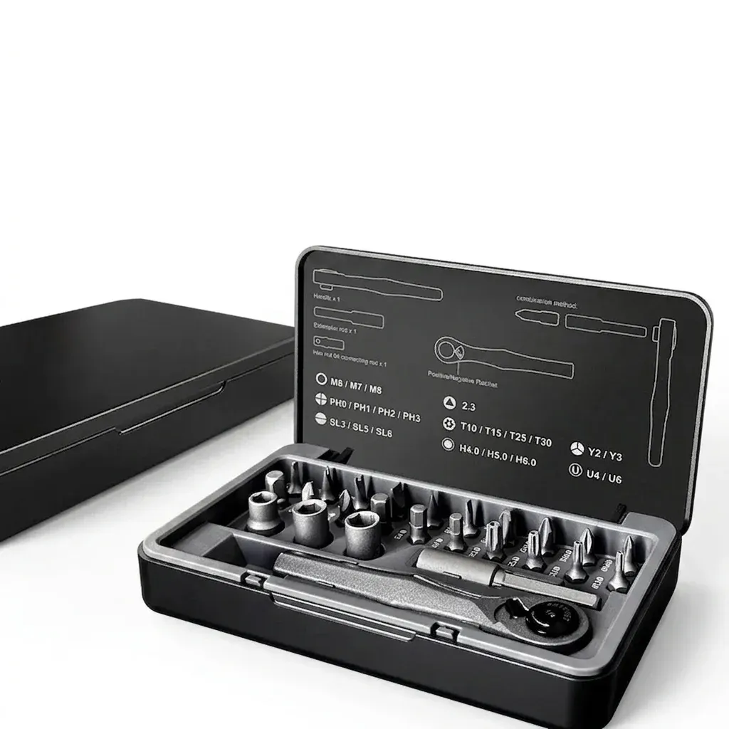 Galacok Ratschen-Schrauberset 25-in-1 für enge Arbeitsräume