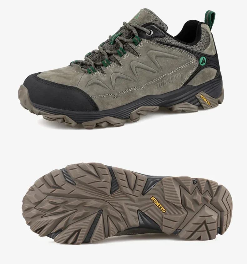 HUMTTO Leder-Hikingschuhe für Herren mit Knöchelschaft