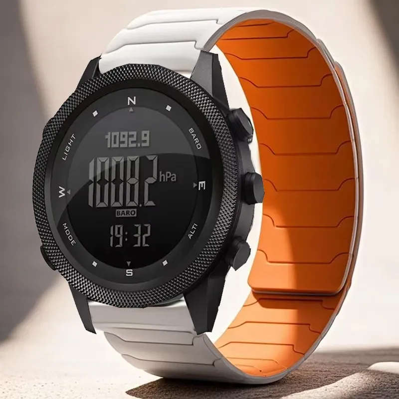 North Edge 22-mm Magnet-Silikonarmband für APACHE-46