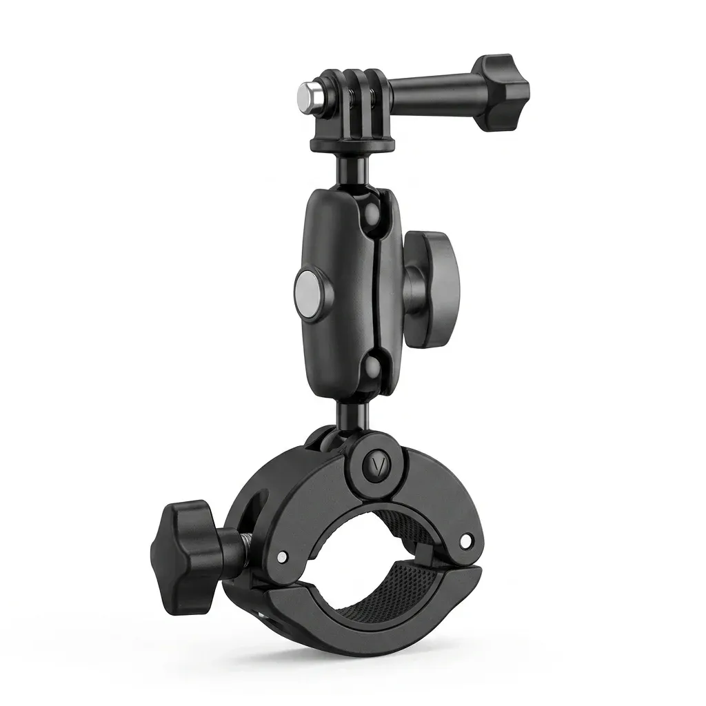 TELESIN Klemmhalterung mit Kugelkopf für Actioncams und Smartphone