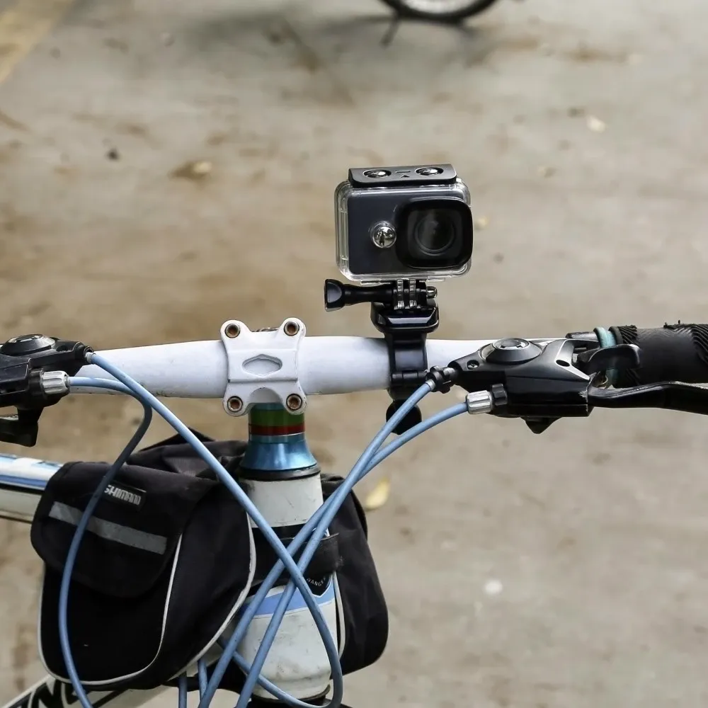 360° Dreh-Klemmhalterung für Actioncams an Rohr, Lenker und Sattelstütze
