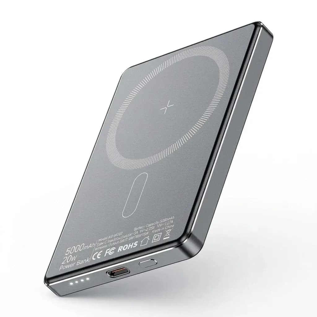 Essager magnetische 5000-mAh-Powerbank mit 20 W und Qi-Ladung