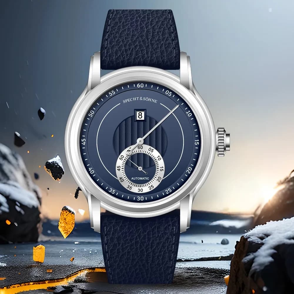 Specht & Söhne Jump-Hour Automatikuhr mit Saphirglas