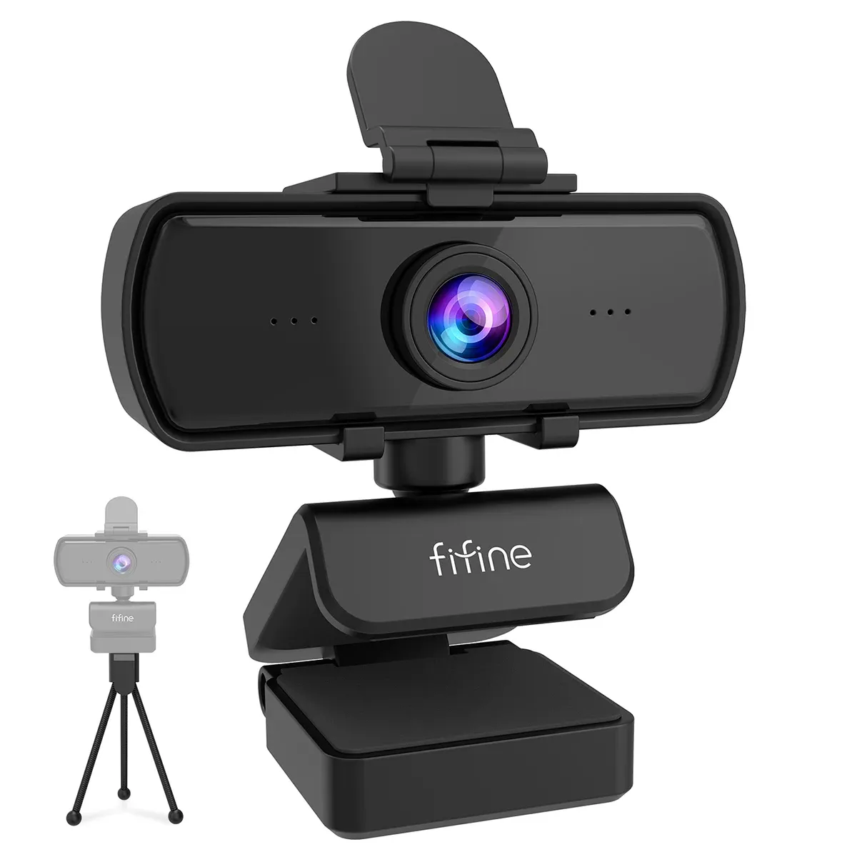 FIFINE K420 1440p USB-Webcam mit Mikrofon und Stativ