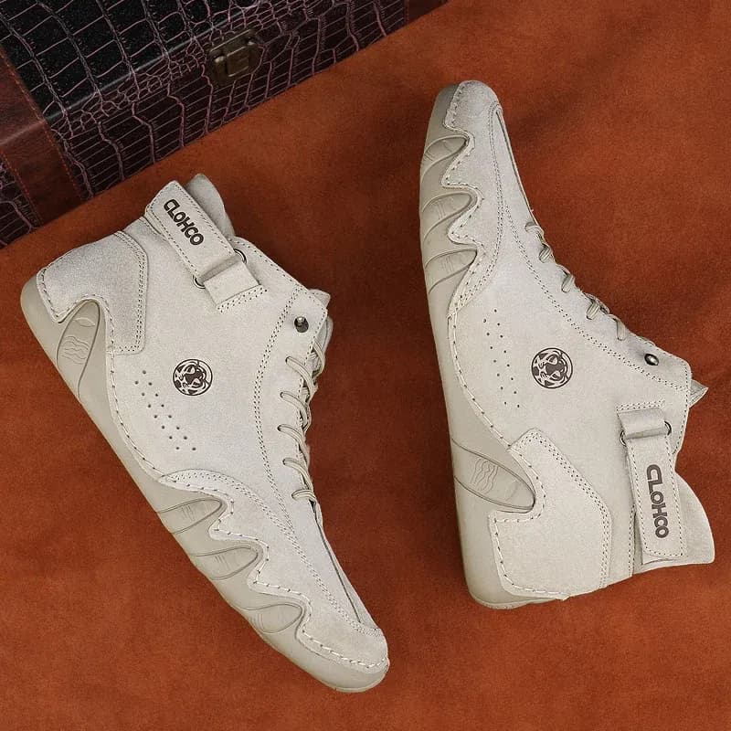 Herren-Winterboots aus Echtleder mit Schnürung