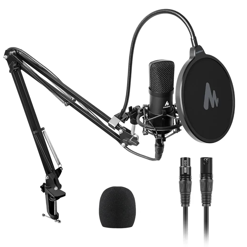maono A03Pro XLR-Studiomikrofon-Set für Podcast und Streaming