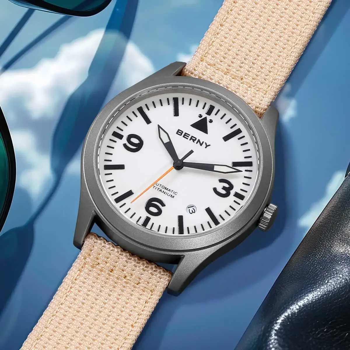 BERNY Titan-Automatikuhr für Outdoor und Pilotentraining
