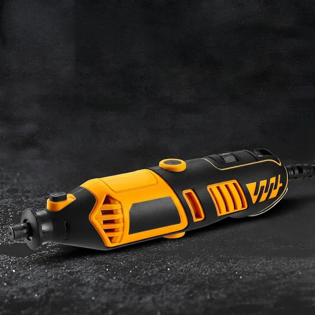 DEKO Rotationswerkzeug schwarz orange Studiofoto