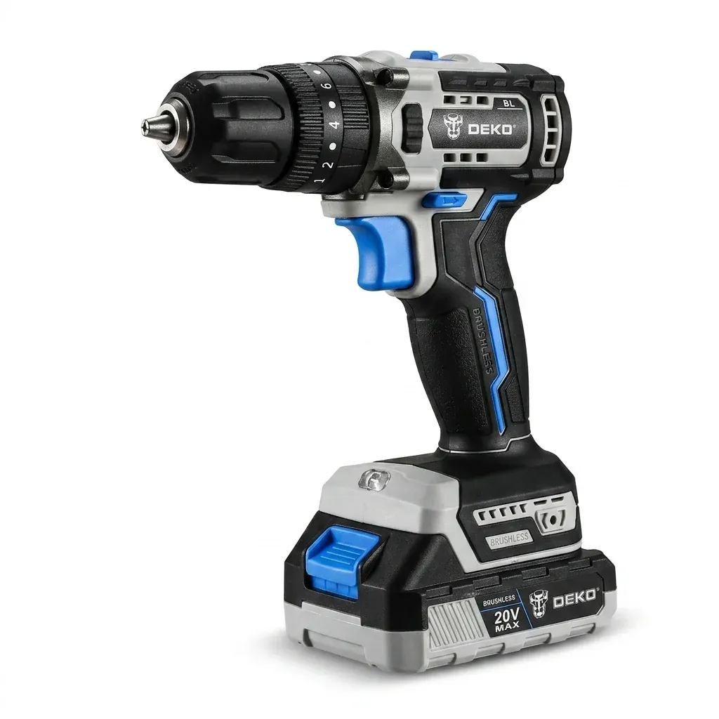 DEKO 20V Akku-Pack Bohrschrauber Studiofoto