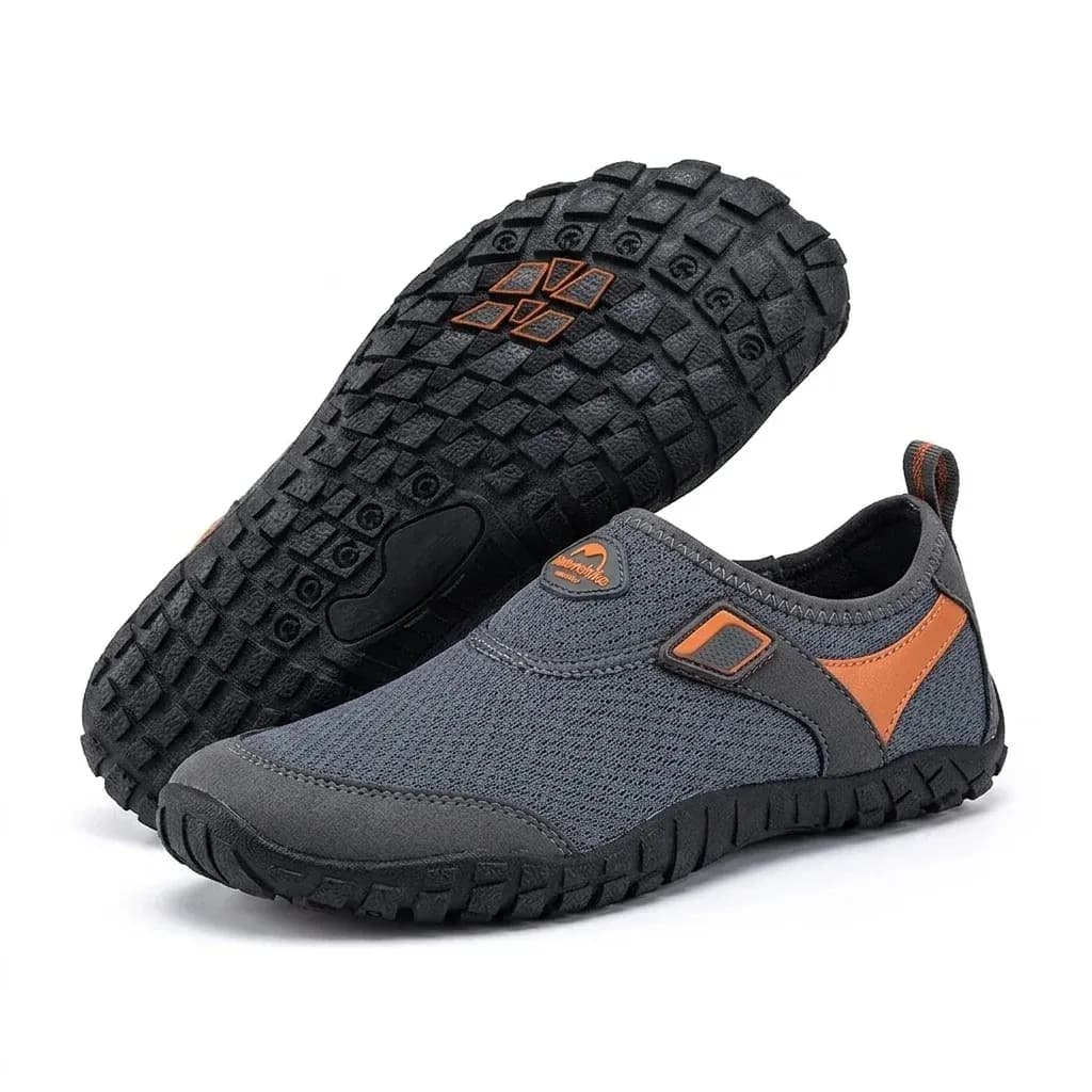 Naturehike Wasserschuh grau orange mit Gripsohle