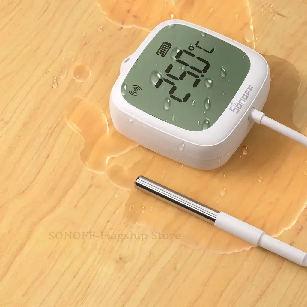 SONOFF Zigbee-LCD-Thermometer mit Fühler und IP65