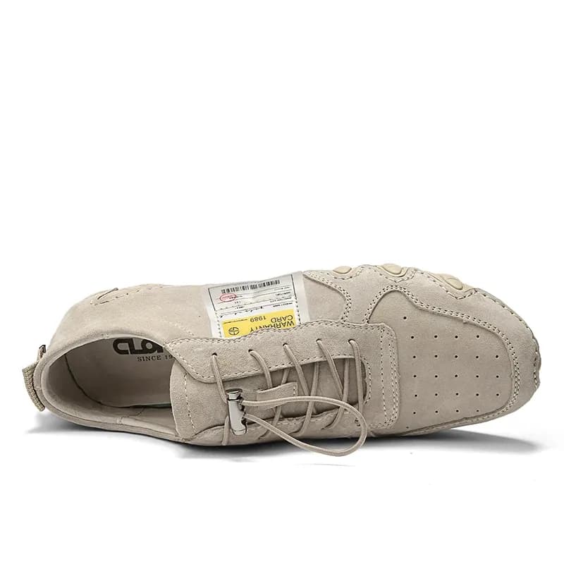 Leichte Herren-Echtleder-Slipper mit rutschfester Sohle