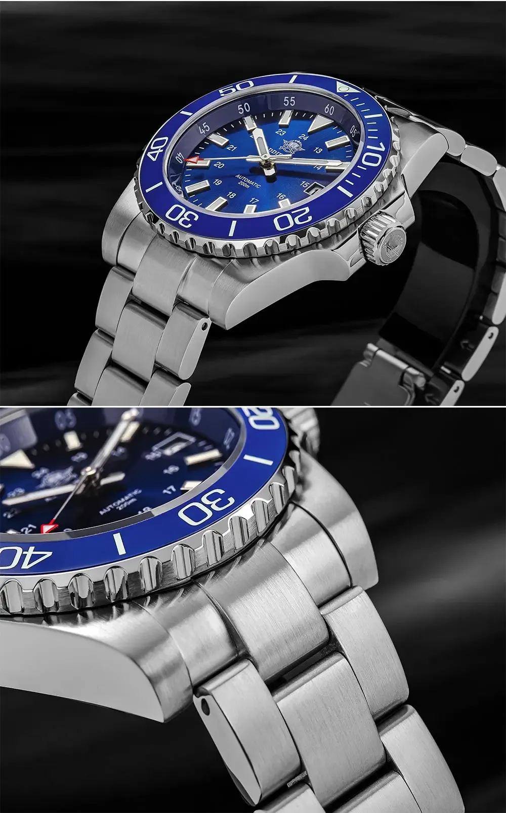 ADDIESDIVE AD2504 Automatik-Taucheruhr mit Saphirglas