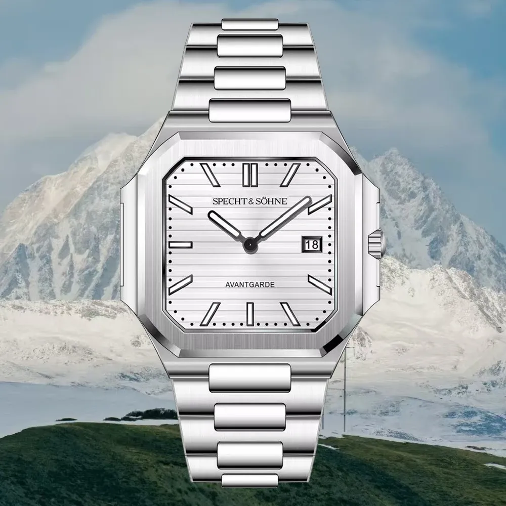 Specht & Söhne Cubic 5711 Herren-Quarzuhr mit Saphirglas