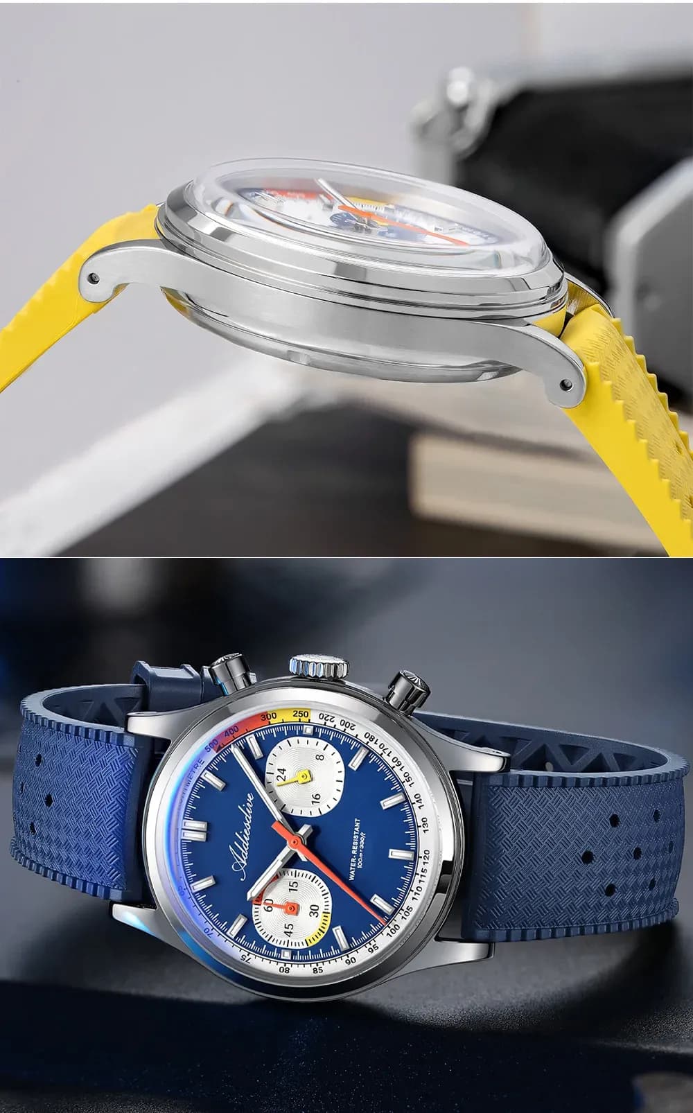 ADDIESDIVE VK64 Chronograph mit 100 m Wasserschutz