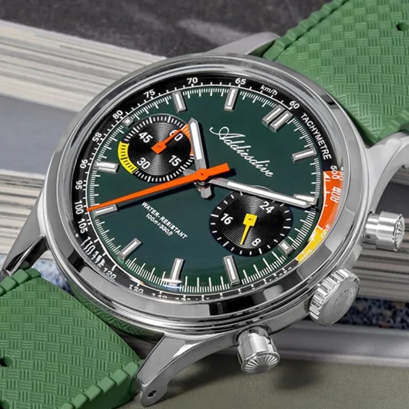 ADDIESDIVE 38-mm VK64 Chronograph mit BGW9-Leuchtmasse und FKM-Band