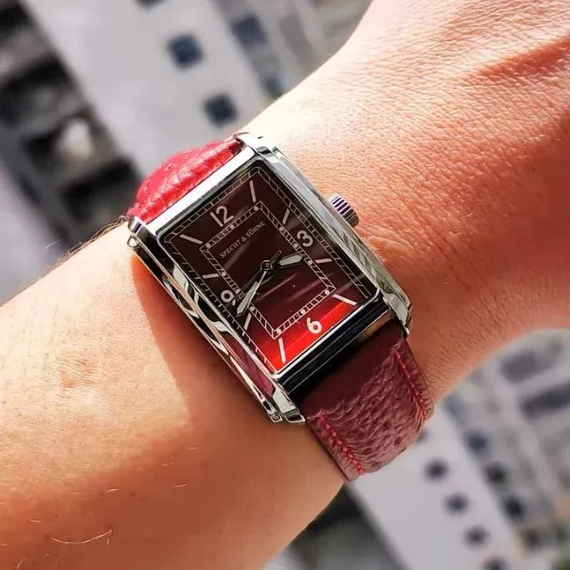 TACTO Herren-Quarzuhr mit Saphirglas und Roman-Ziffern