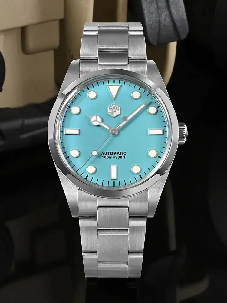 San Martin Automatik-Sportuhr 39 mm mit Saphirglas und BGW-9-Leuchtmasse