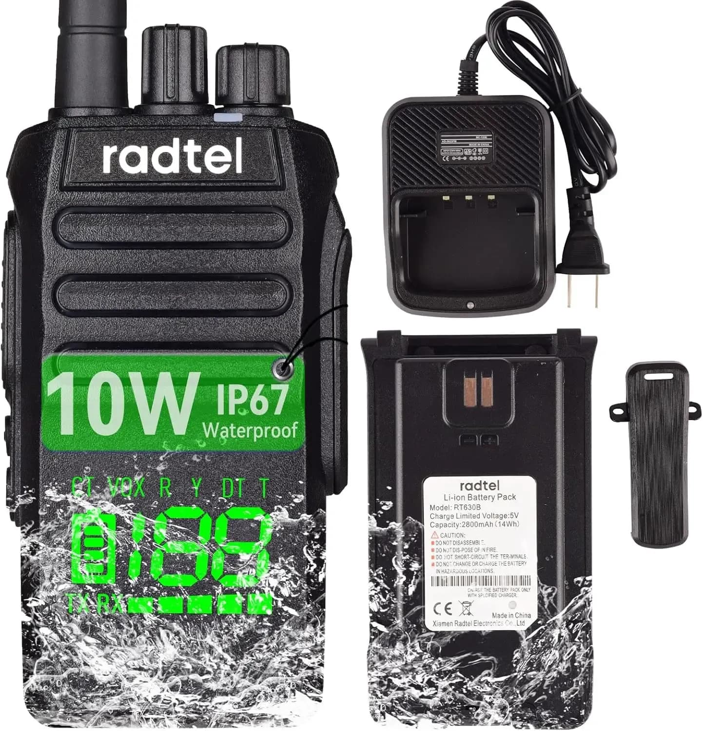 Radtel RT-493 UHF-Business-Funkgerät mit IP67 und USB-C