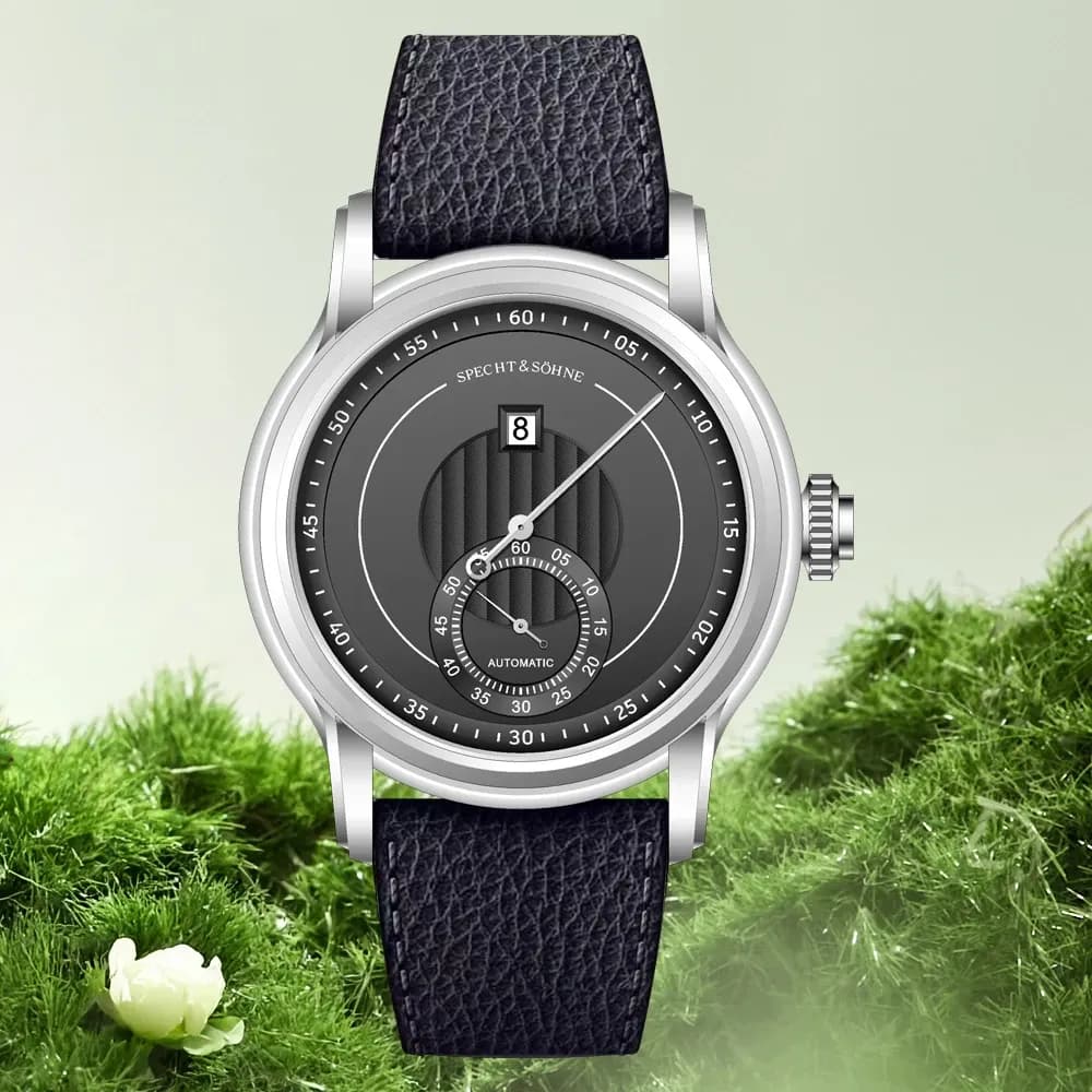 Specht & Söhne Jump-Hour Automatikuhr 39 mm mit Saphirglas