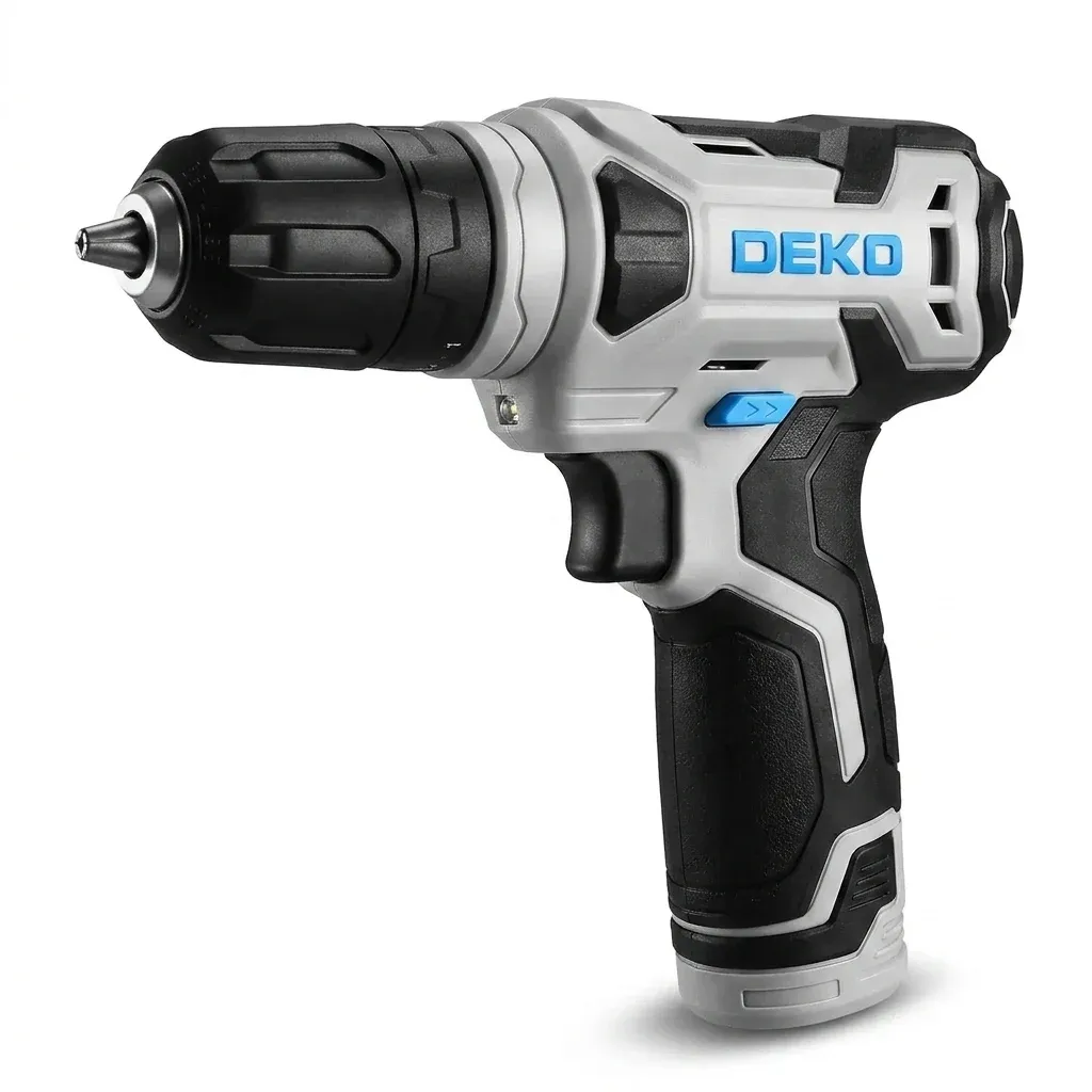 DEKO 8V Akku-Bohrschrauber-Set mit LED und Zubehör