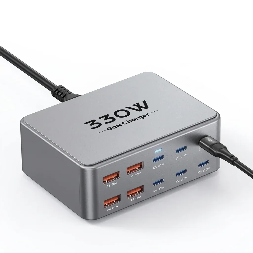 TOPZERO 330W Ladehub mit 10 Anschlüssen