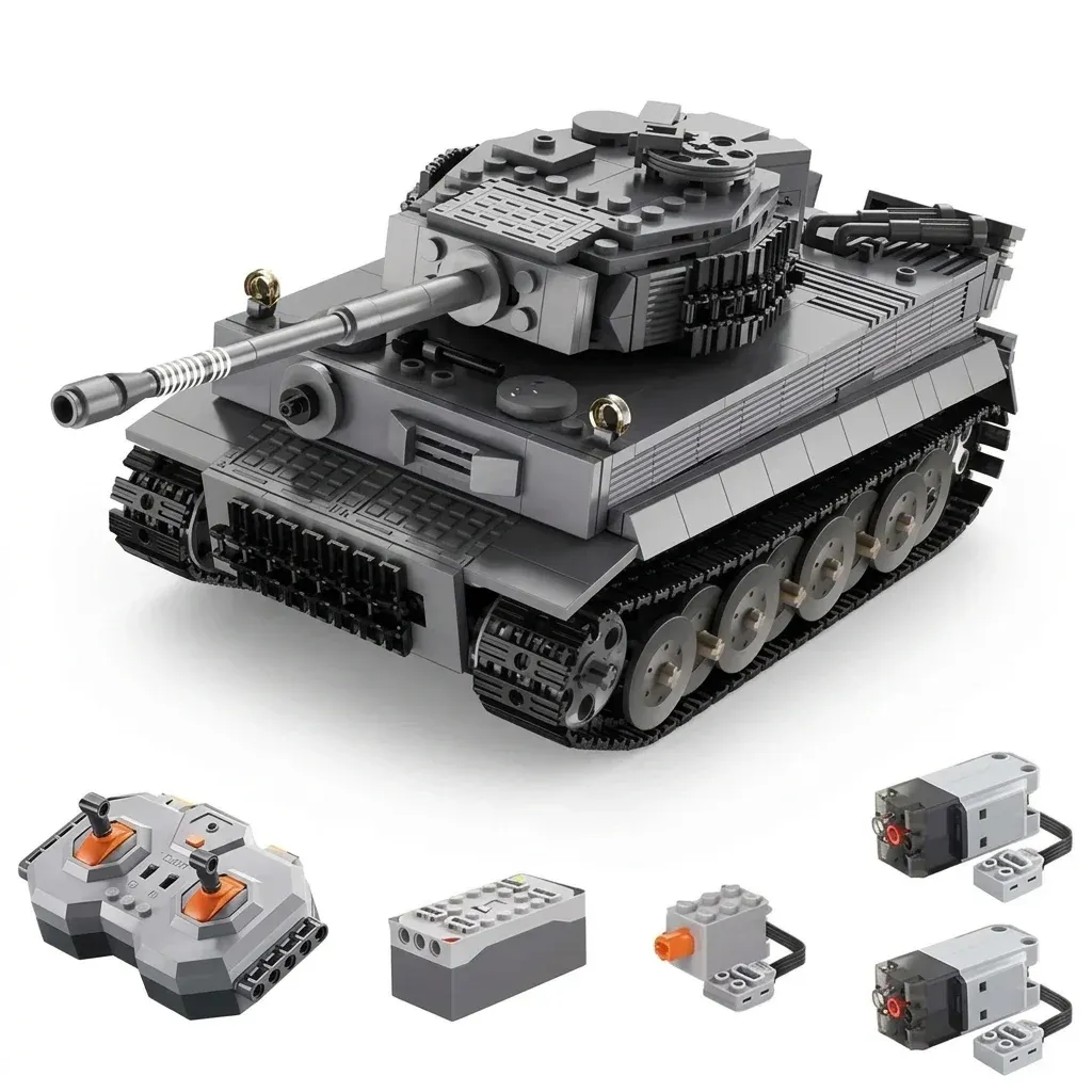 CaDA RC Tiger Panzer Bausatz mit Fernsteuerung
