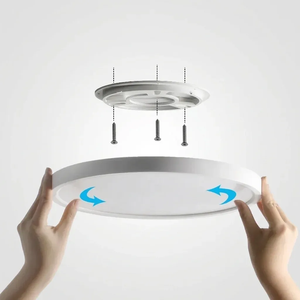 Ultraflache smarte weiße LED-Deckenleuchte