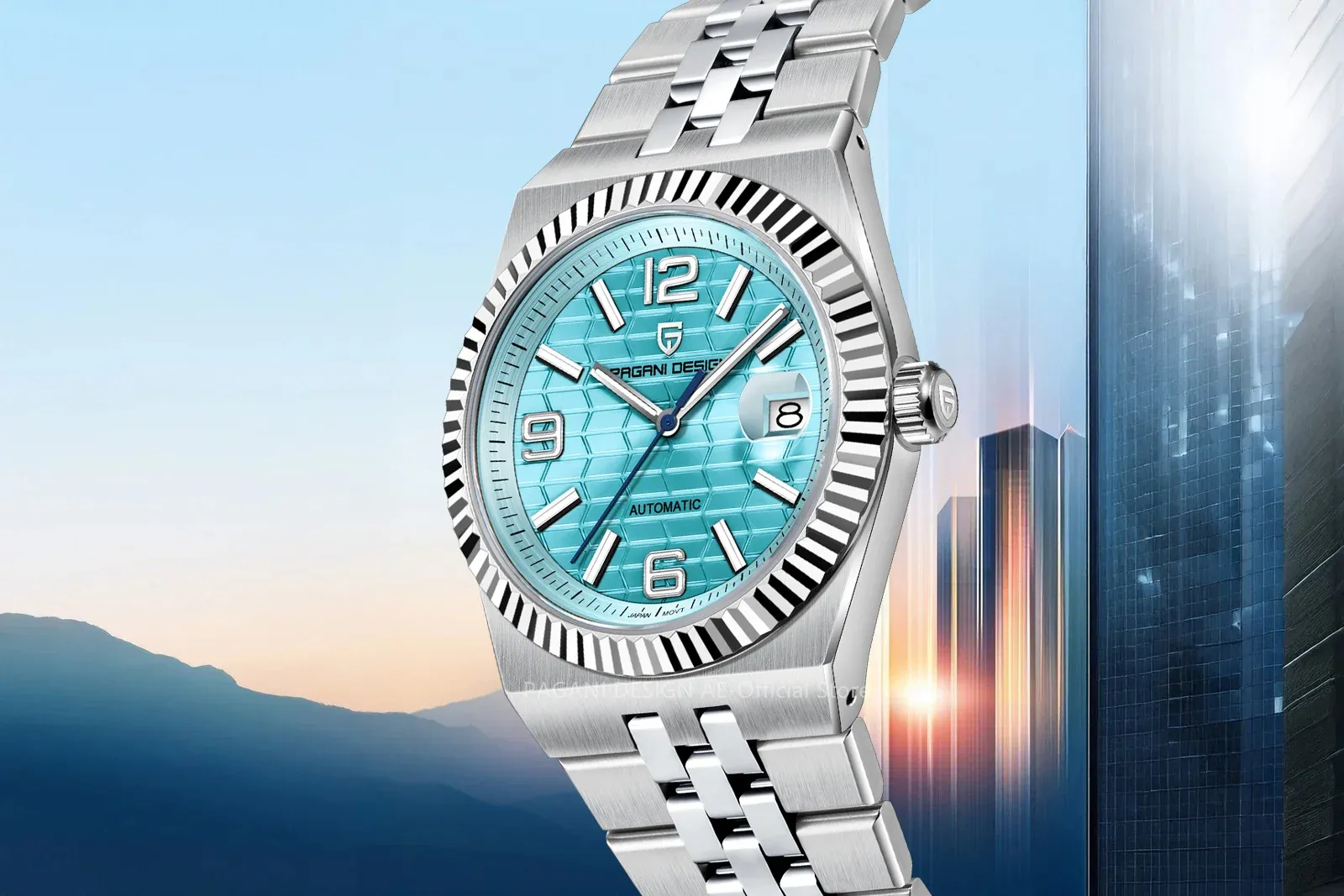 PAGANI DESIGN Rose Gold Automatikuhr mit Saphirglas