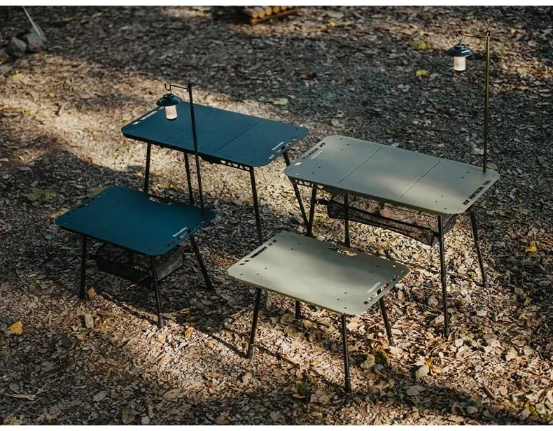 Naturehike IGT Camping-Tisch mit Lampenhalter und Höhenverstellung