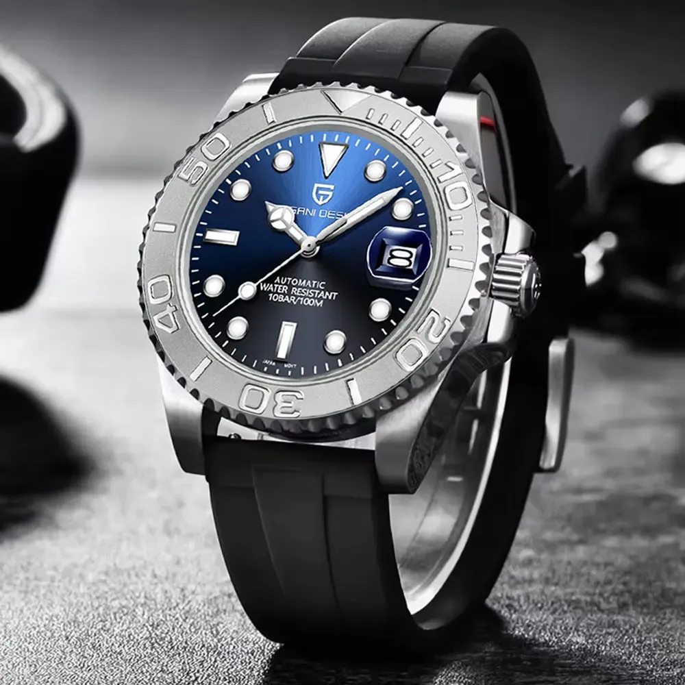 PAGANI DESIGN Automatik-Herrenuhr mit Saphirglas und 10 Bar