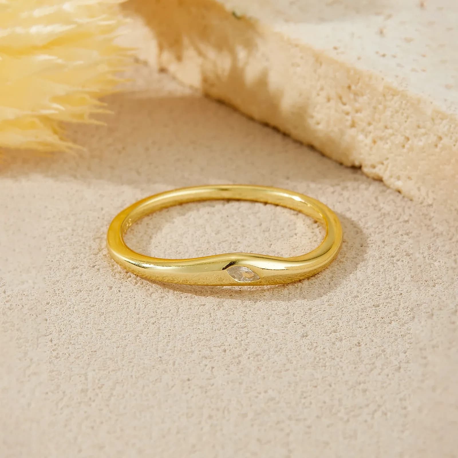 Feiner Marquise-Zirkonia-Ring aus 925er Silber