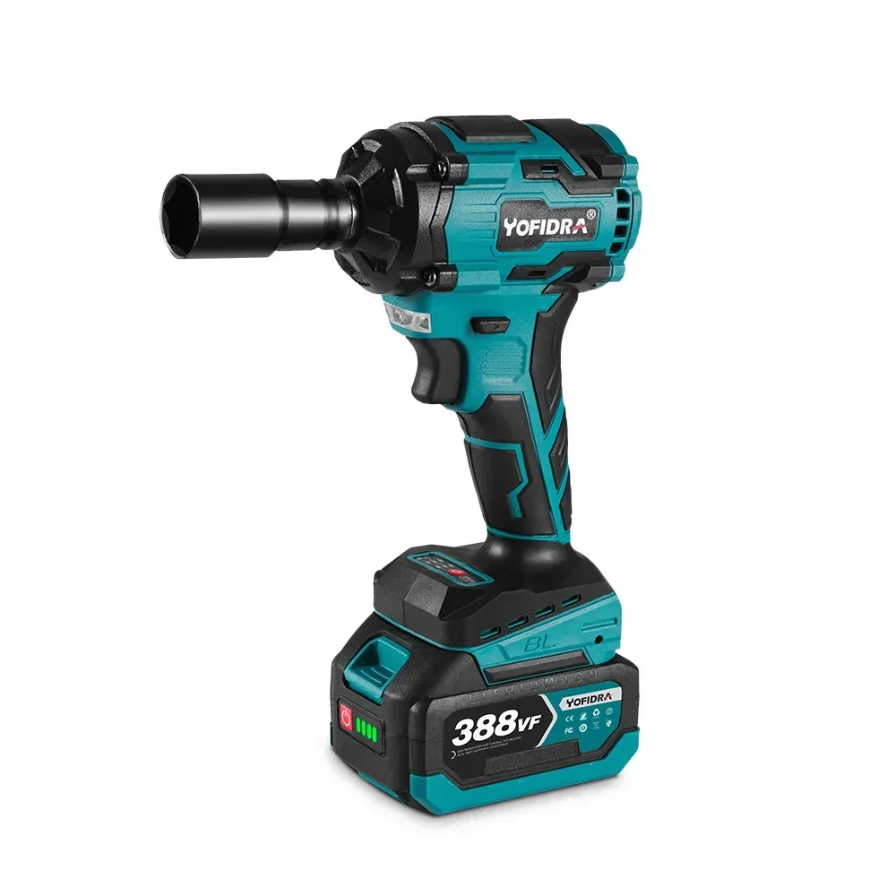 Yofidra Akku-Schlagschrauber 1000 Nm mit Brushless-Motor