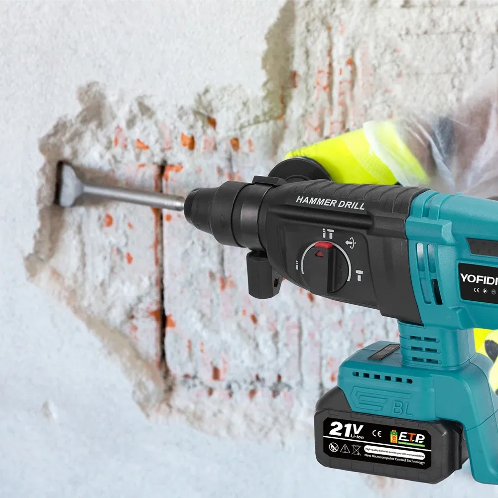 Yofidra 26-mm Akku-Bohrhammer mit Brushless-Motor