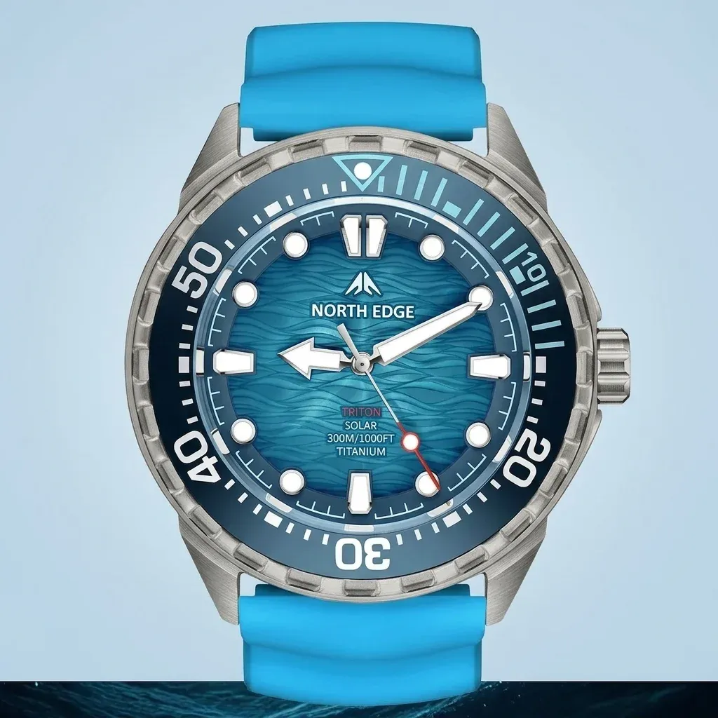 North Edge Triton-Ti Taucheruhr aus Titan