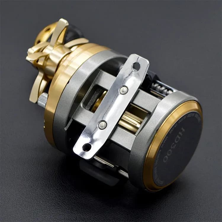 Vollmetall-Slow-Jiggingrolle mit 12-kg-Bremse