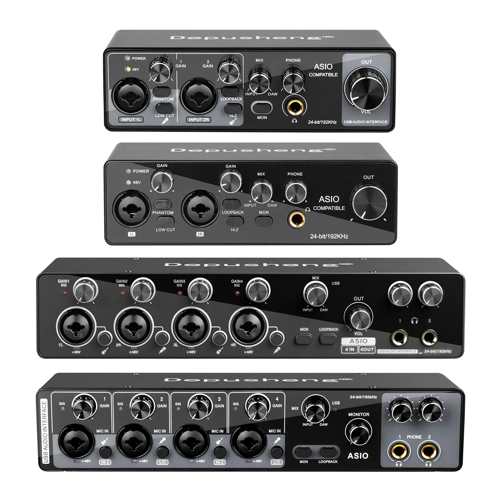 MQ44 4-Kanal USB-Audiointerface für Recording und Live-Einsatz