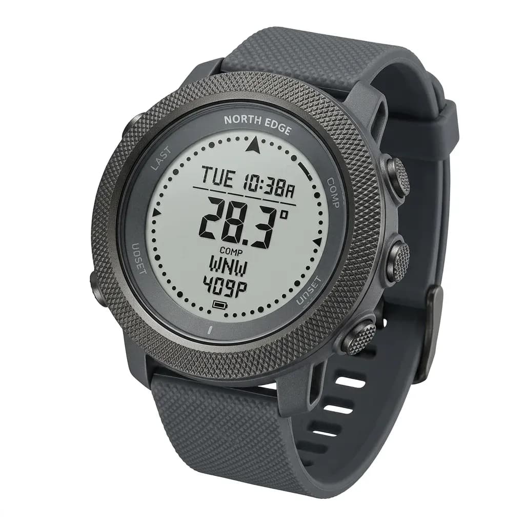 North Edge APACHE-D digitale Sportuhr grau