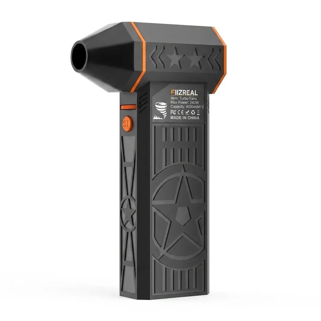 Fiizreal X50 Turbo-Handventilator schwarz orange