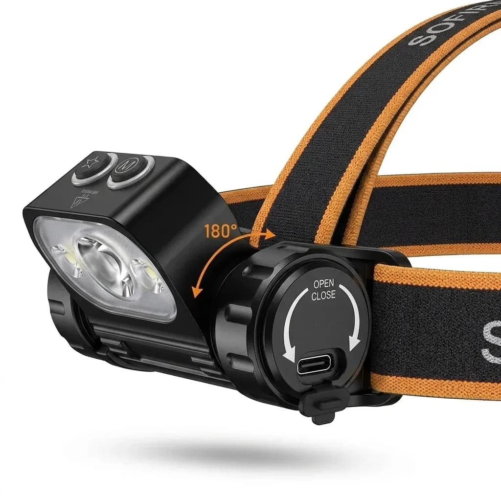 Sofirn HS22 LED-Stirnlampe mit USB-C