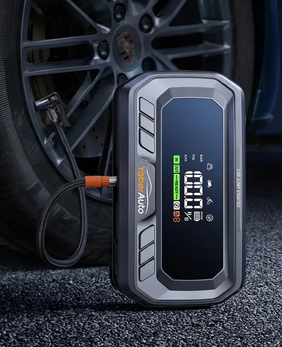 Yaber Reifeninflator Studiofoto ohne Aufkleber