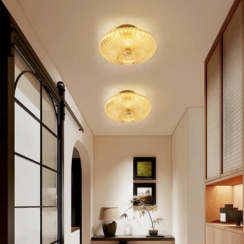 Nordische Glas-Wandleuchte im Retro-Stil