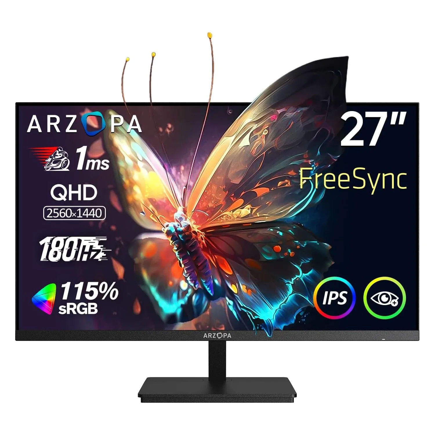 ARZOPA 27-Zoll QHD-Gaming-Monitor mit 180 Hz