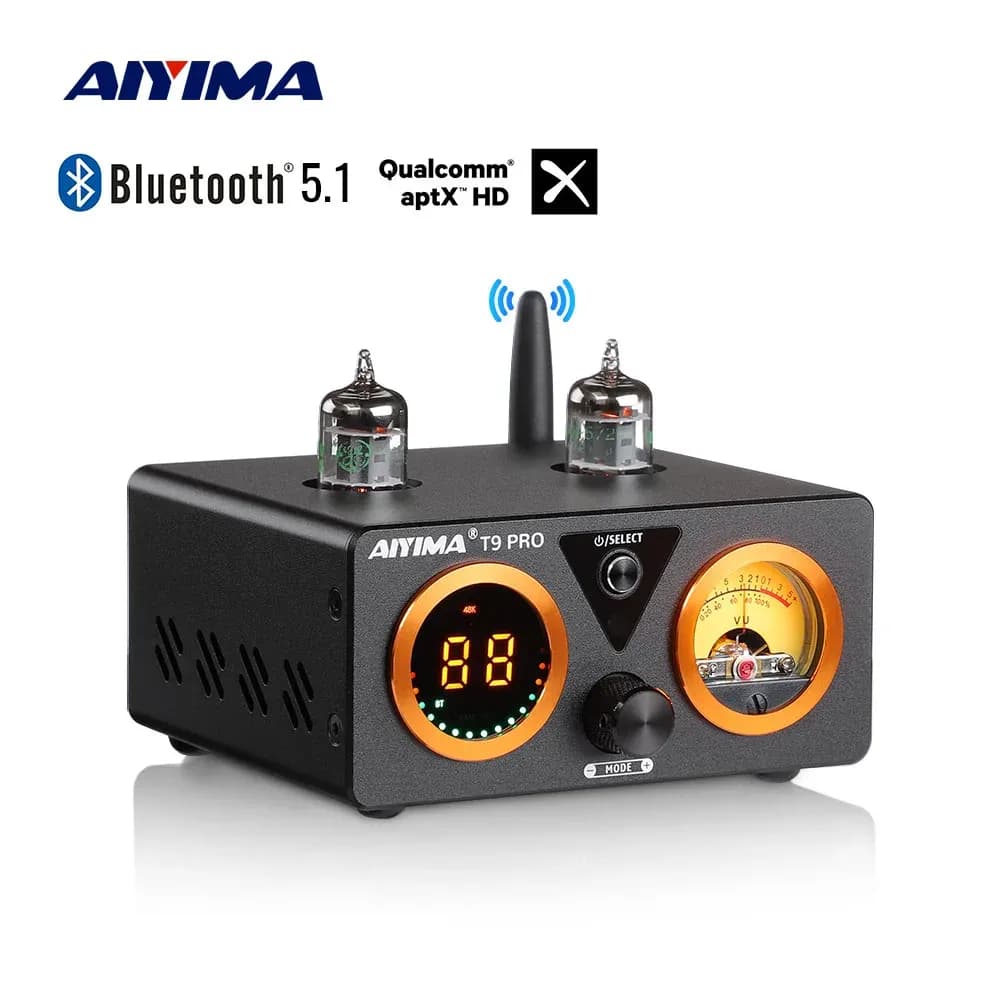 AIYIMA T9 Pro Röhren-Stereo-Verstärker mit Bluetooth 5.1
