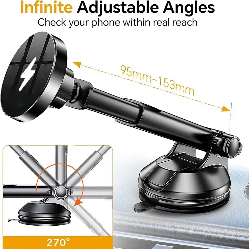 Magnetische 15W-KFZ-Ladehalterung mit Kühlung für iPhone