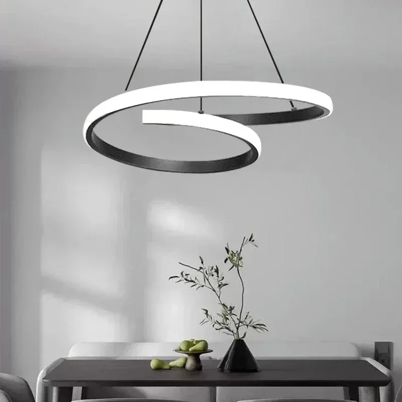 Skandinavische LED-Ringpendelleuchte 30 cm
