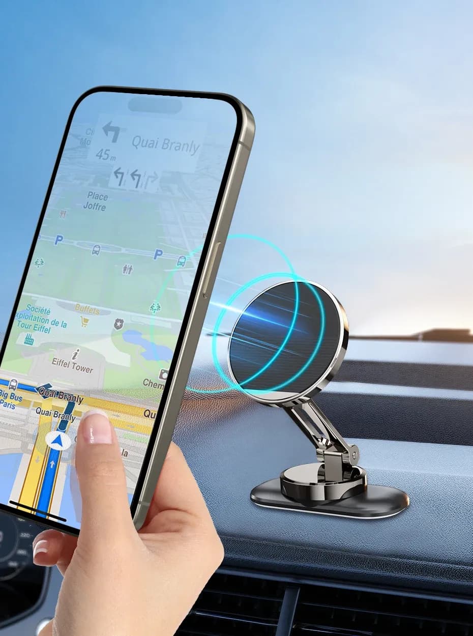 QOOVI Magnetische Auto-Handyhalterung mit 360°-Verstellung