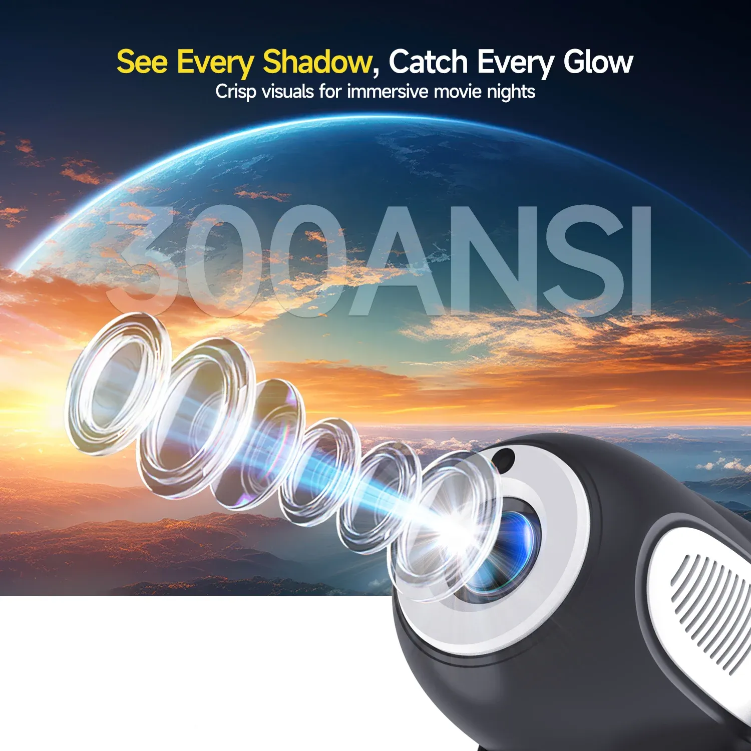 Magcubic HY300X kompakter Android-Projektor mit Autofokus