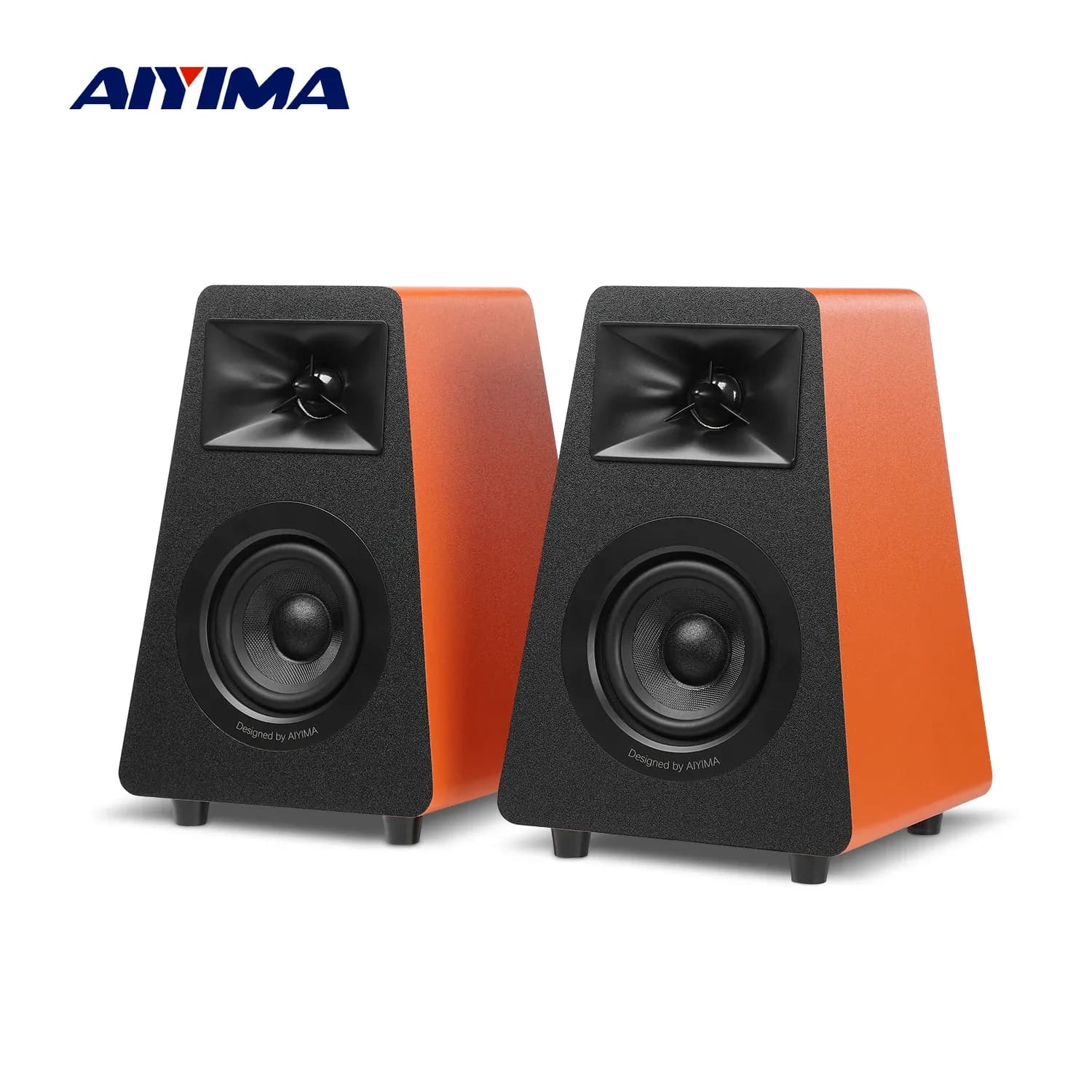 AIYIMA S30 Aktiv-Bluetooth-Regallautsprecher für Heimkino und Schreibtisch
