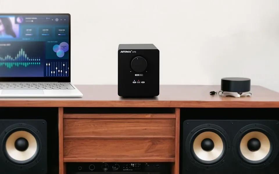 AIYIMA T9 Röhren-Bluetooth-Verstärker mit VU-Meter